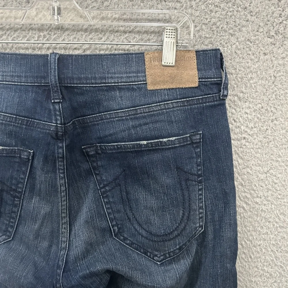 True Religion Jeans Mens 32x32 Blue Denim Rocco Relaxed Skinny Stretch‎ Preppy